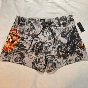 Men’s Double Mesh Ed Hardy Shorts, size 2X, NWT!